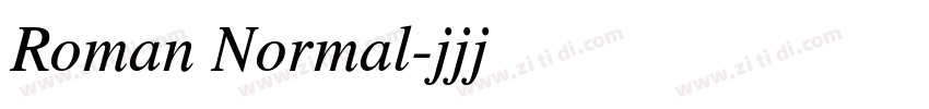 Roman Normal字体转换